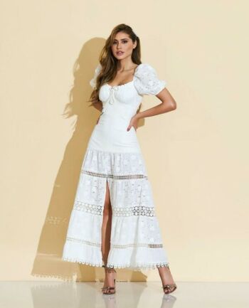 Imagem de Vestido Midi Off White Janaina marca Cloude